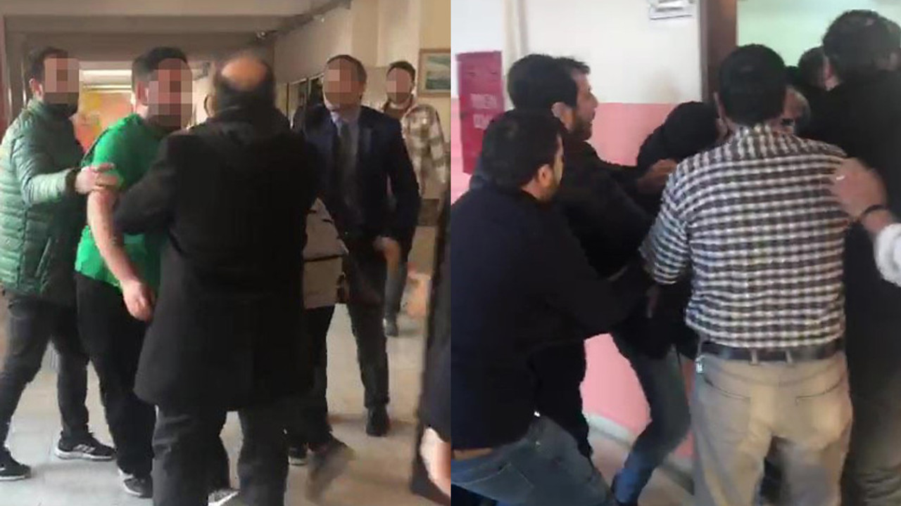 Veliler okulu bastı, öğretmenleri dövdü!