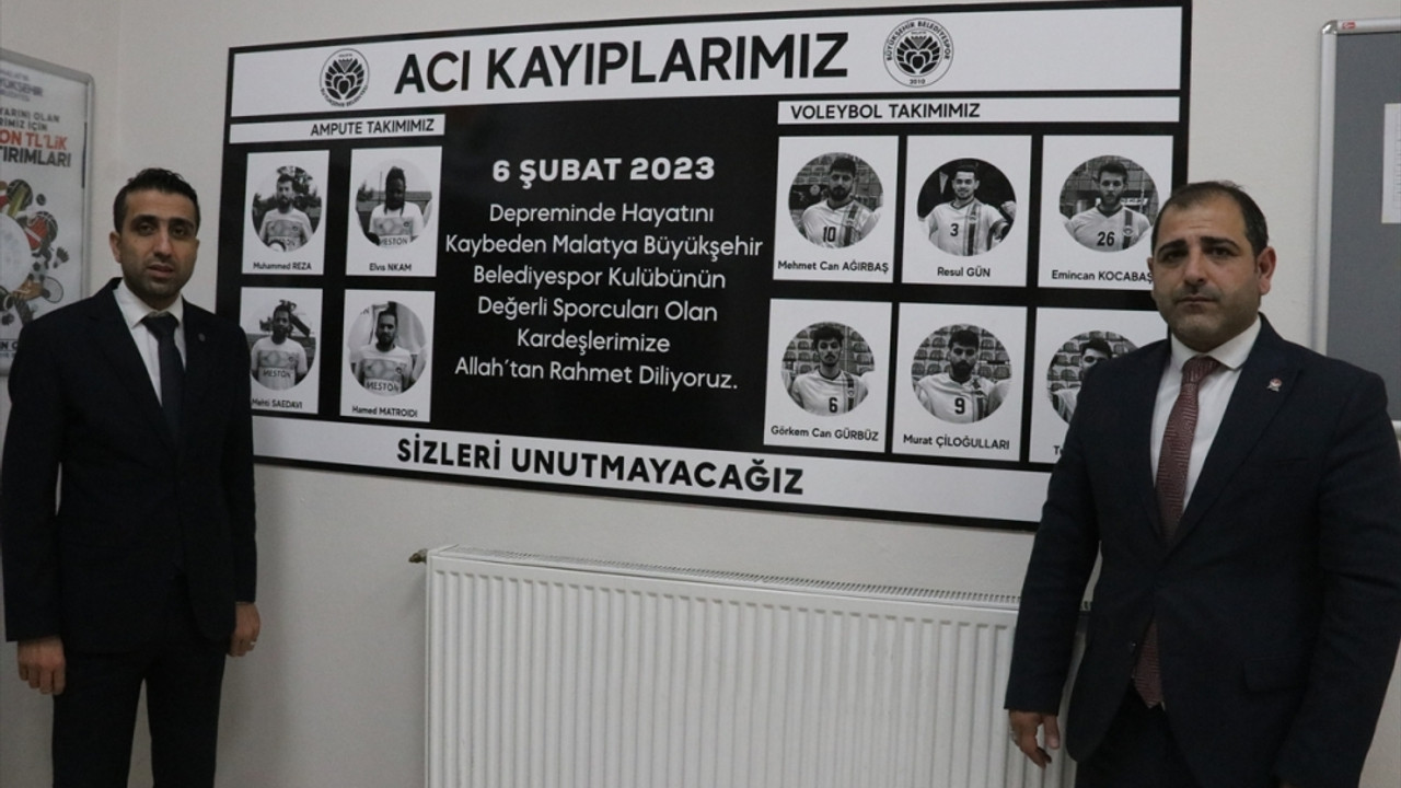 6 ŞUBAT DEPREMLERİNİN BİRİNCİ YILI - Depremde yıkılan otelin enkazında ölen sporcuların anıları kulüplerinde yaşatılıyor