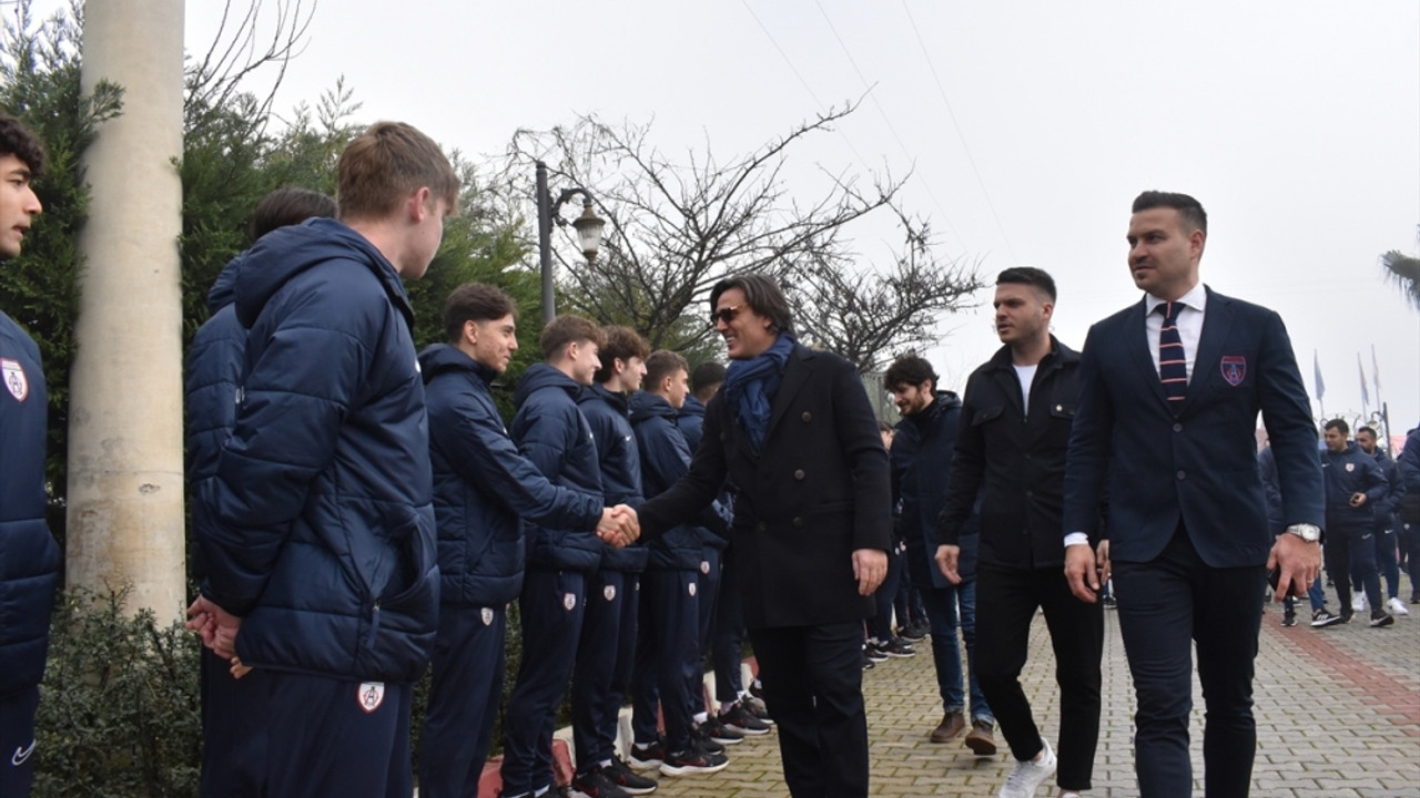 A Milli Futbol Takımı Teknik Direktörü Montella'dan Altınordu'ya ziyaret