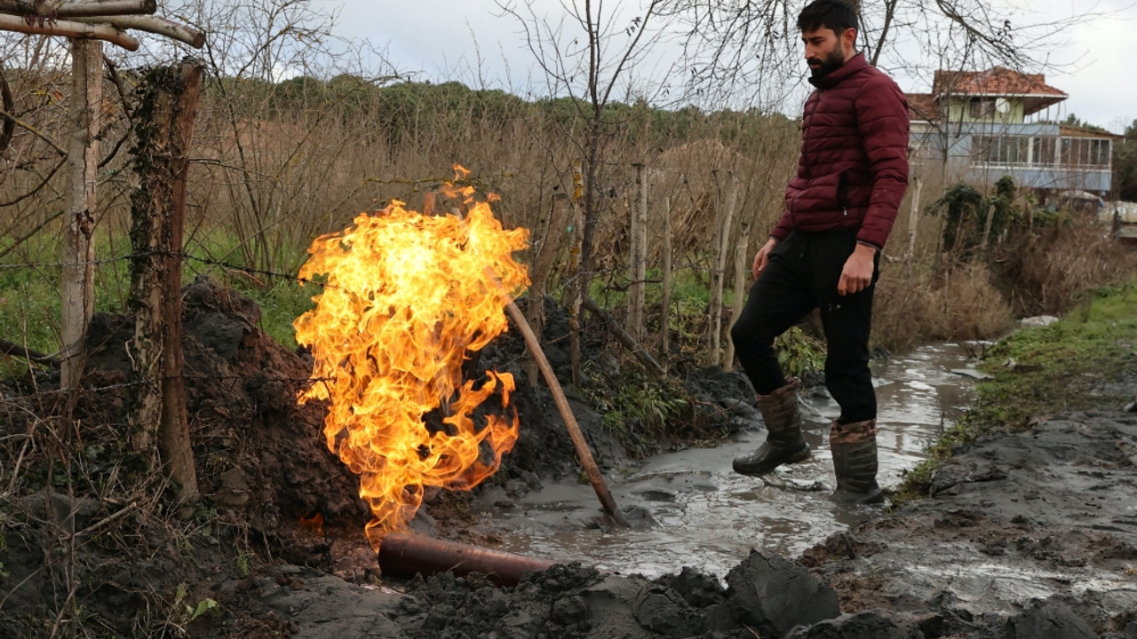 Samsun'da sulama için yapılan sondajdan yanıcı gaz çıktı