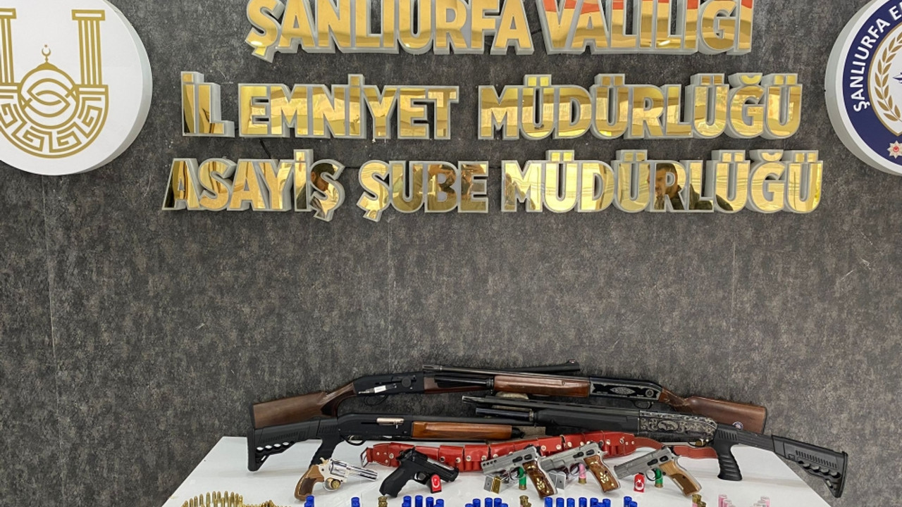 Şanlıurfa merkezli silah ticareti operasyonunda 18 şüpheli yakalandı