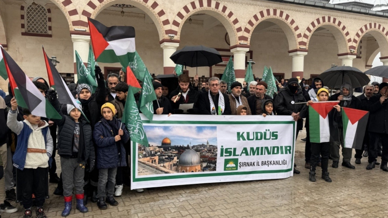 Şırnak ve Bingöl'de İsrail'in Gazze'ye saldırıları protesto edildi