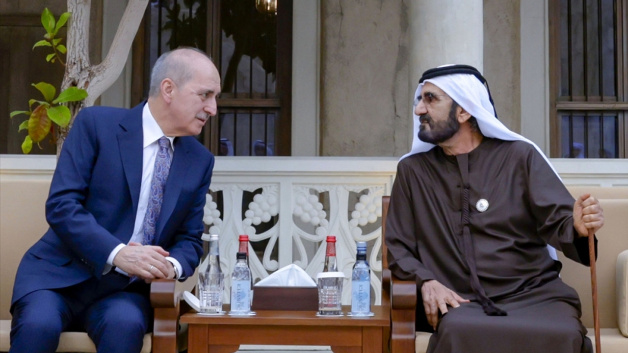 TBMM Başkanı Kurtulmuş, BAE Devlet Başkanı Yardımcısı Şeyh Al Mektum ile görüştü