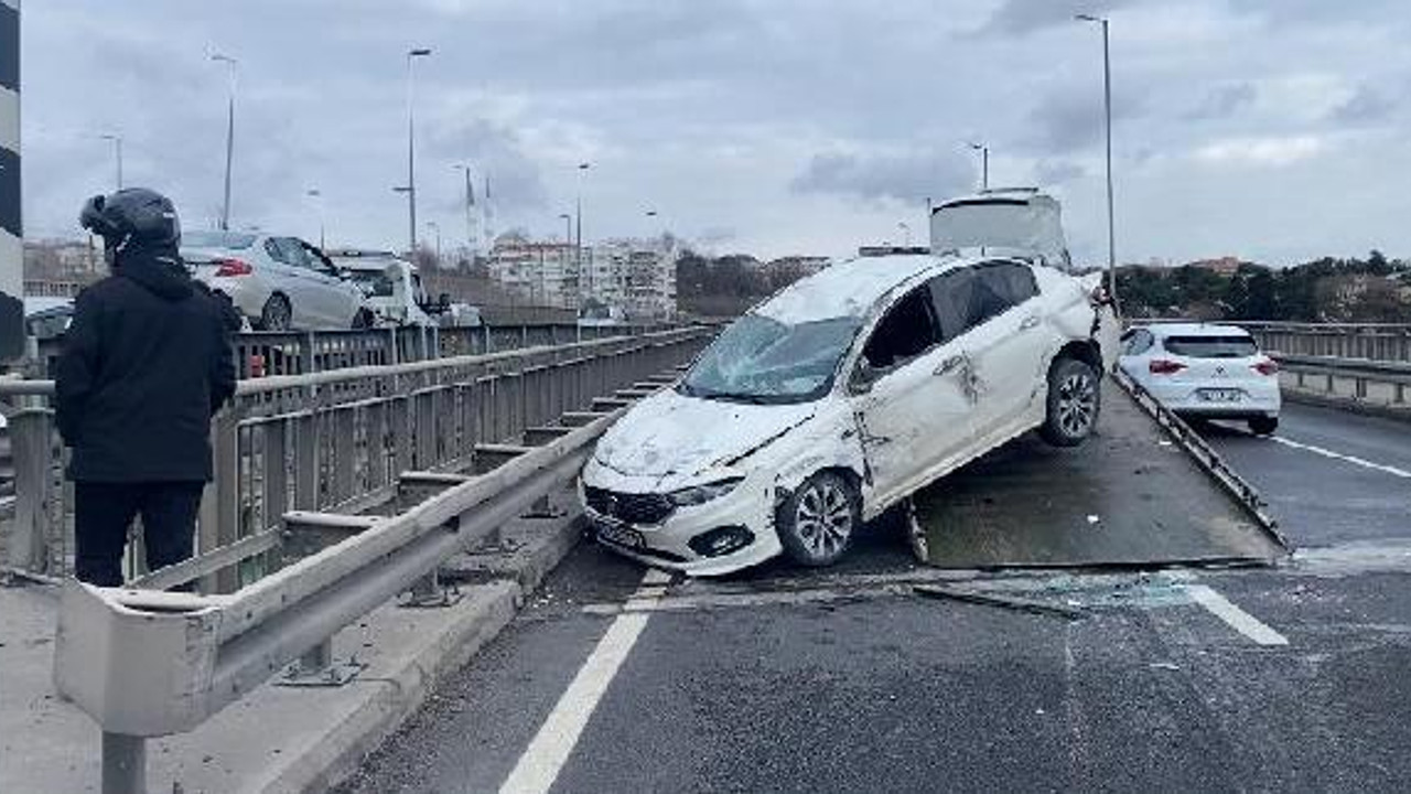 Küçükçekmece'de zincirleme kaza