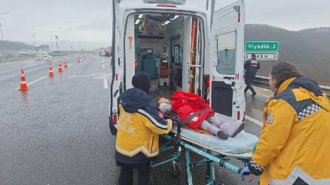 Kuzey Marmara Otoyolu'nda zincirleme kaza: 5 yaralı
