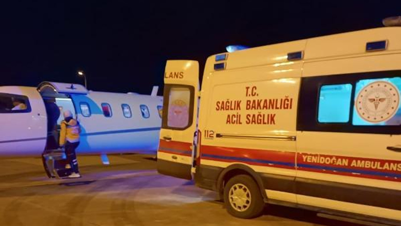 Mardin'de ambulans uçak, yeni doğan bebek için havalandı