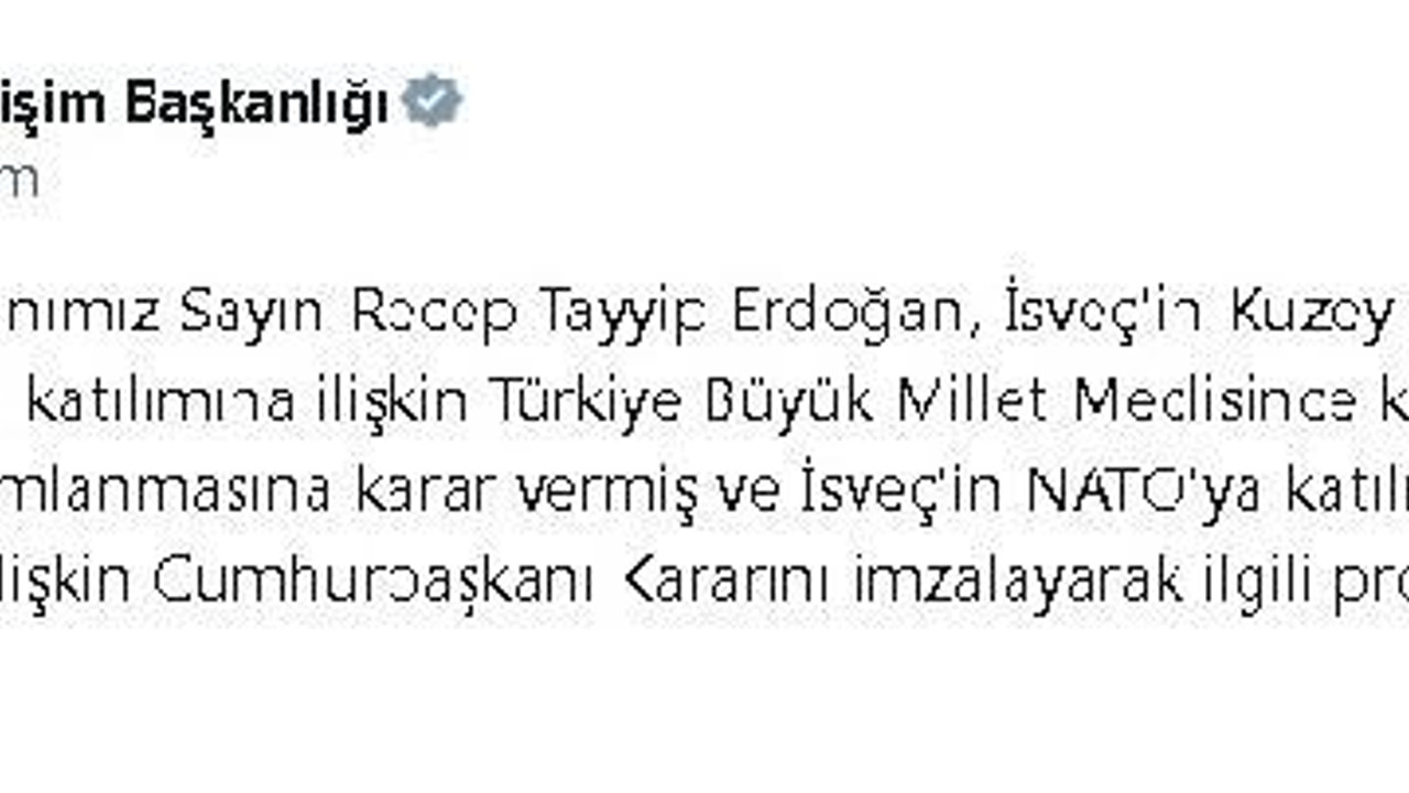 TBMM'nin İsveç kararı Resmi Gazete'de yayınlandı (2)