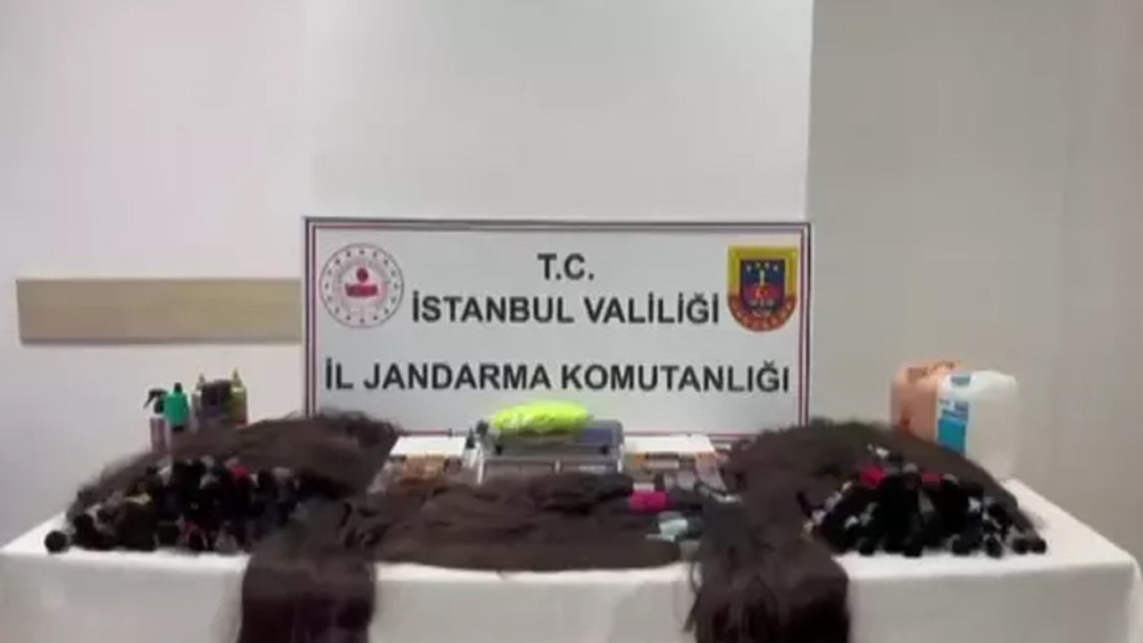 Jandarmadan nefes kesen operasyon! 100 kilo insan saçı ele geçirdi