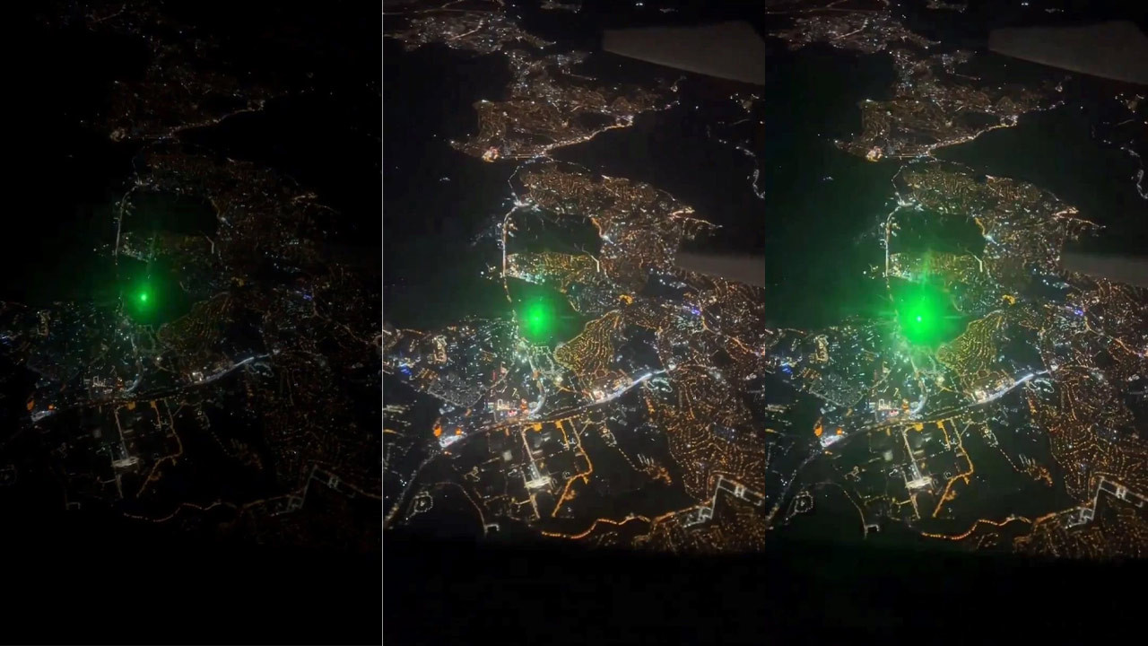 THY uçağına lazer ışığı tutuldu | Uçağa lazer tutmak suç mu? Cezası ne?