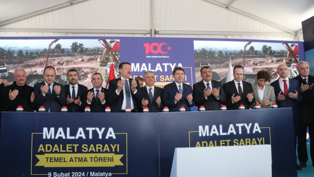 Adalet Bakanı Tunç, Malatya Adalet Sarayı Temel Atma Töreni'nde konuştu: