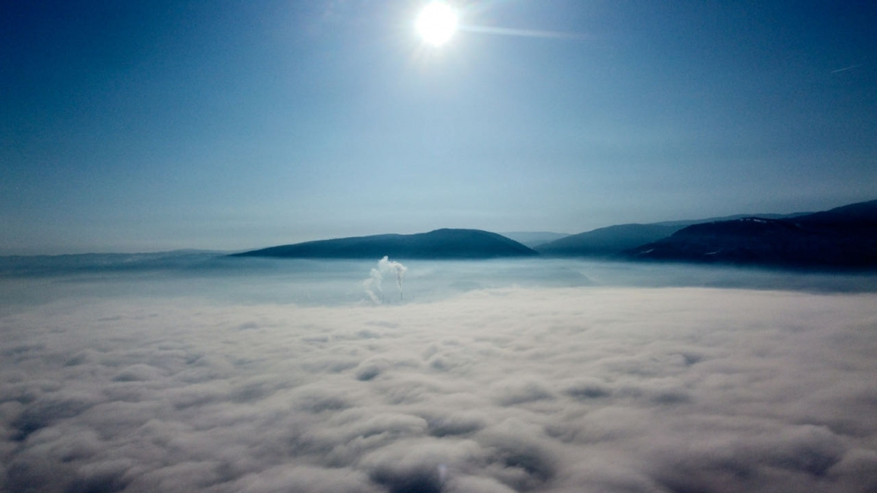 Düzce Ovası'nı sis kapladı