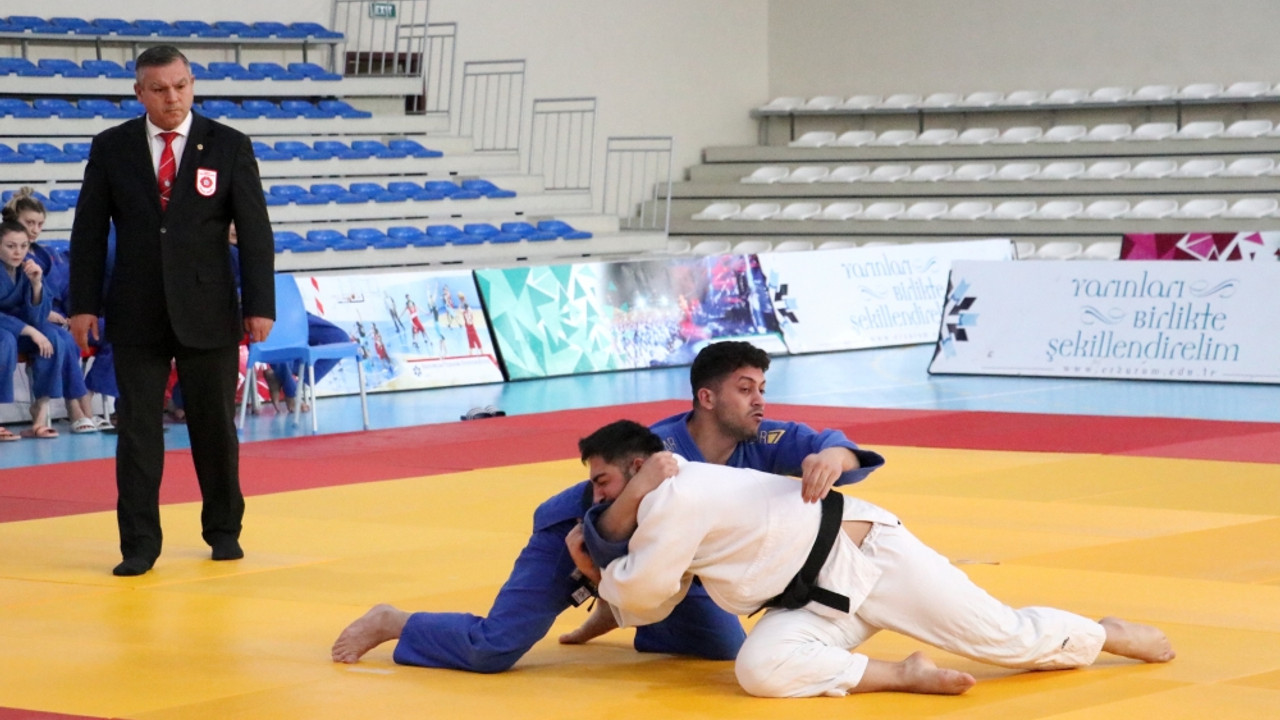 Erzurum'da yapılan Türkiye Üniversiteler Arası Judo Şampiyonası tamamlandı