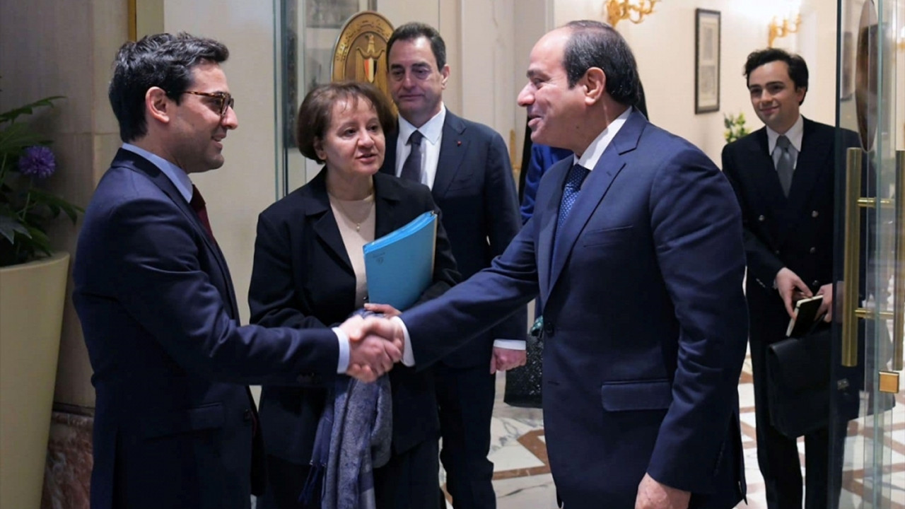 Fransa Dışişleri Bakanı Sejourne, Mısır Cumhurbaşkanı Sisi ile görüştü