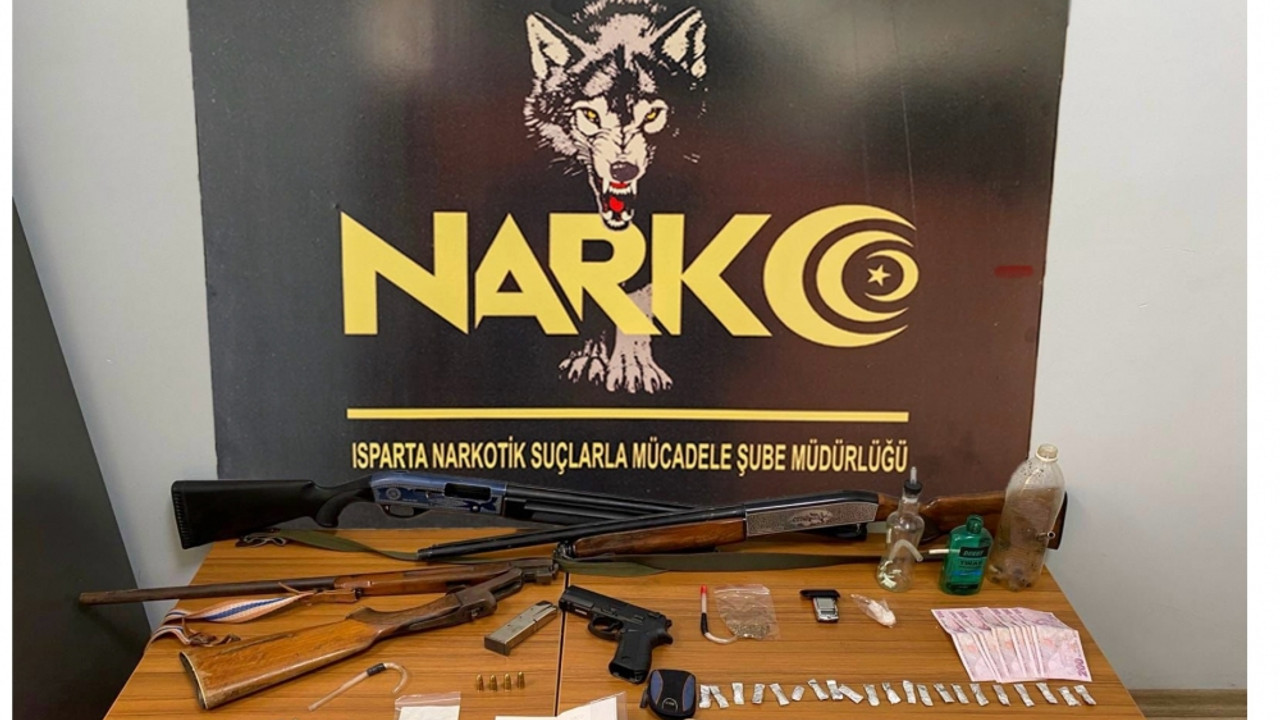 Isparta’da uyuşturucu operasyonunda 4 şüpheli tutuklandı