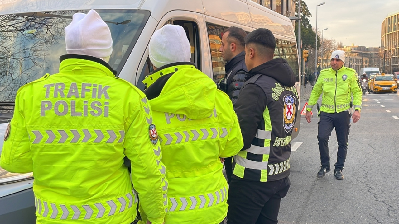 İstanbul'da okul servislerine yönelik denetim yapıldı