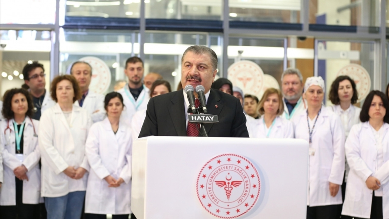Sağlık Bakanı Koca, Hatay'da 2 hastanenin açılışında konuştu: