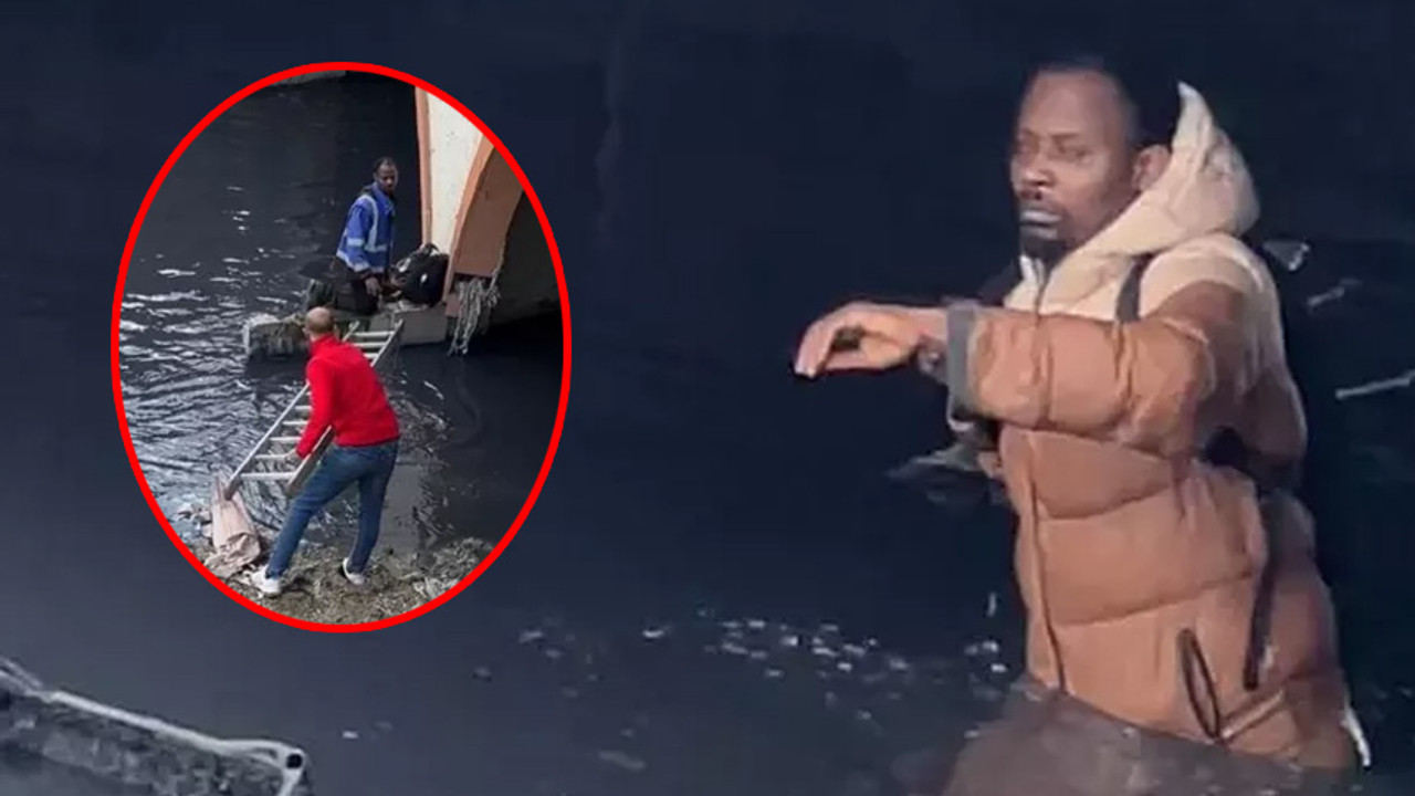 Esenyurt'ta polis ekiplerinin zor anları! Dereye atlayarak kaçmaya çalıştı
