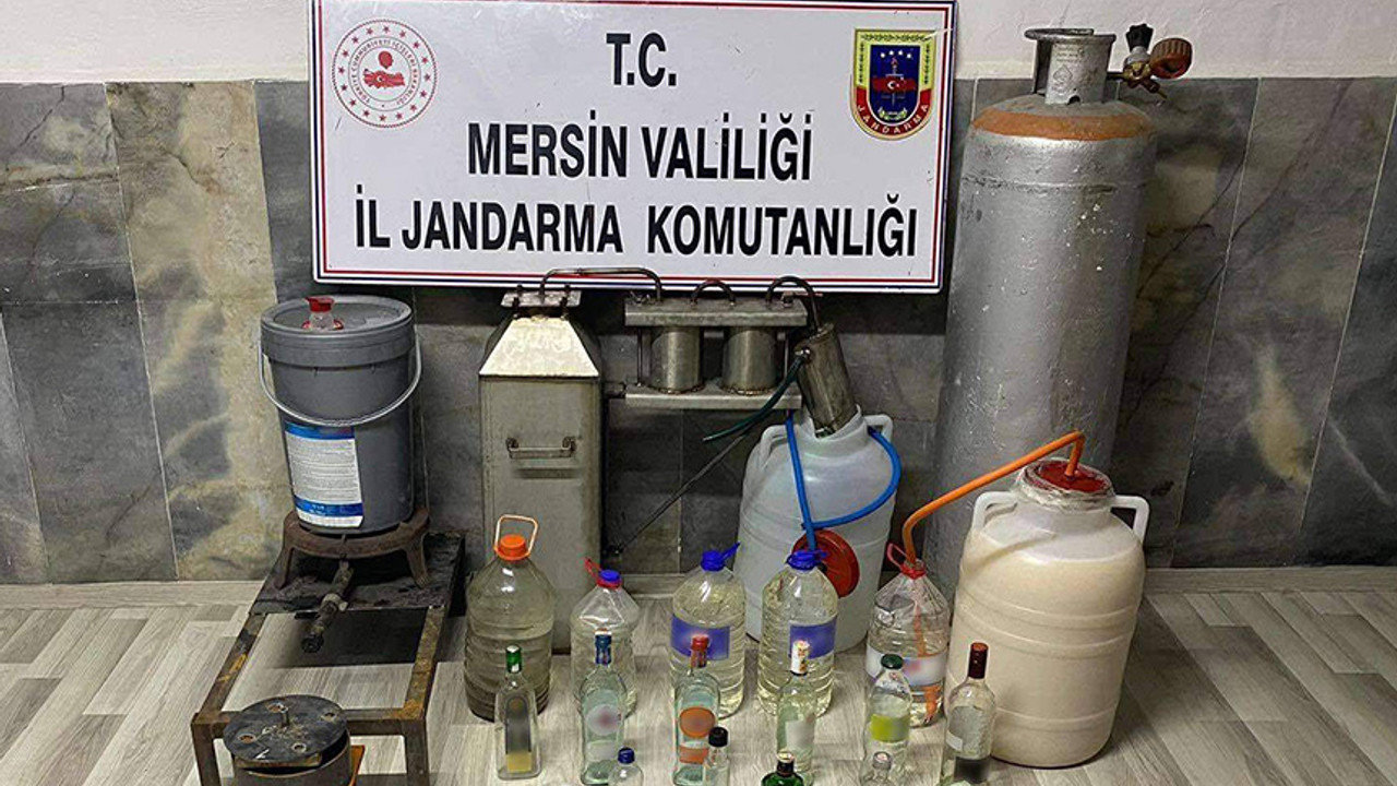Jandarmadan dev sahte içki operasyonu! Piyasaya süremeden yakalandılar