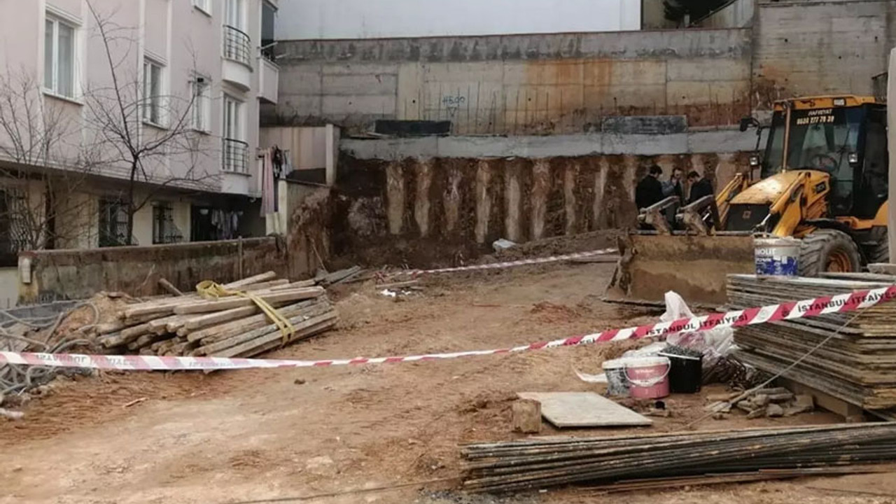 Sancaktepe'de inşaat kazısında göçük! 1 işçi hayatını kaybetti