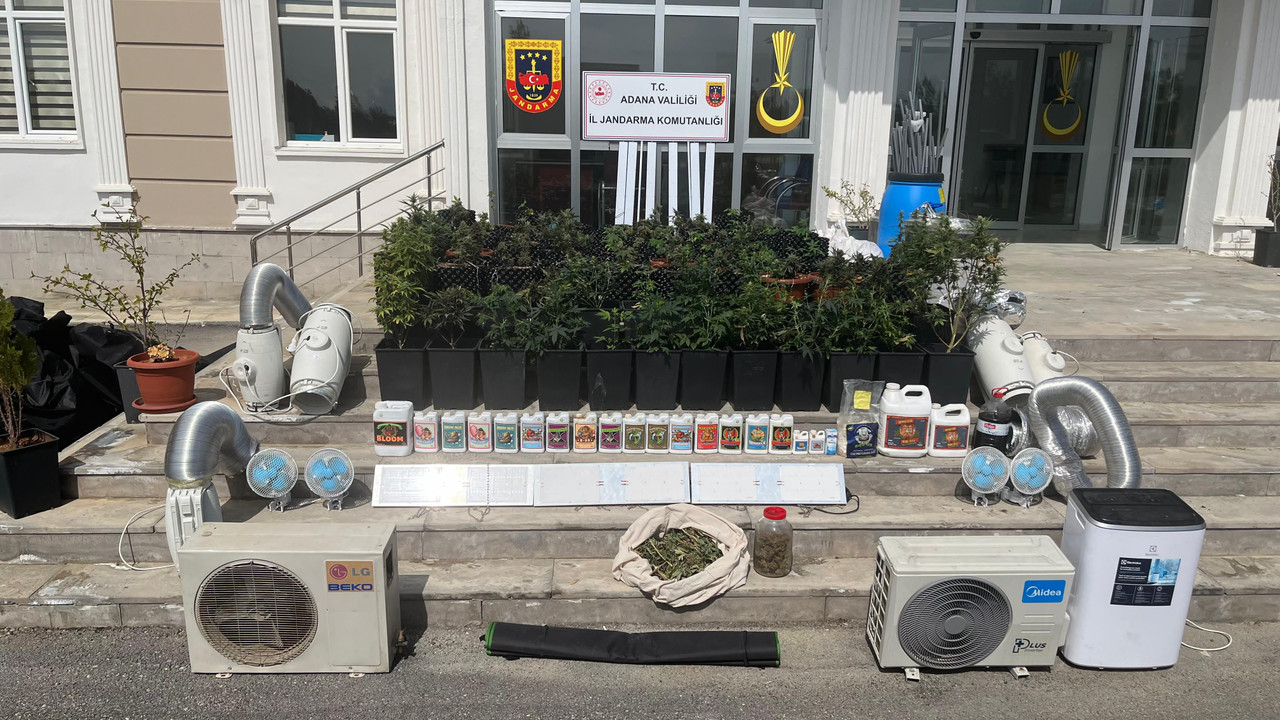 Jandarma bastı, “iklimlendirmeyle uyuşturucu üretimi” çıktı