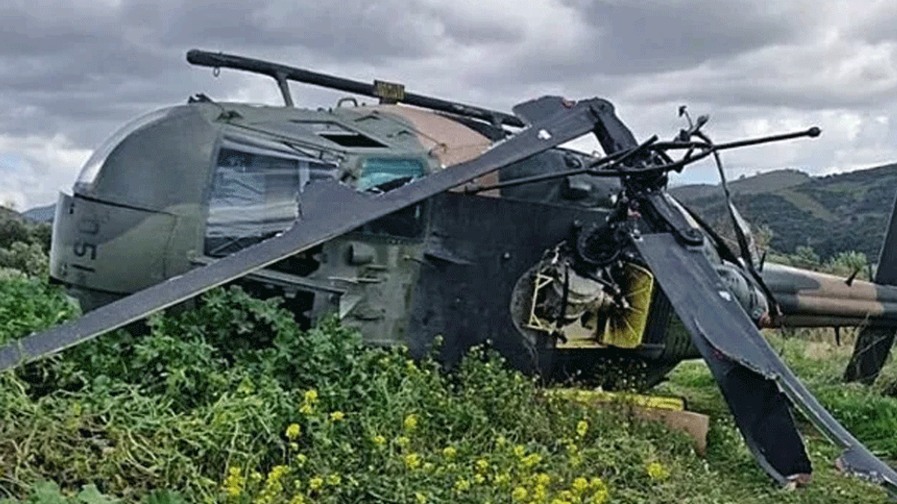 Askeri helikopter zorunlu iniş yaptı: 1 personelin yaralı olduğu bildirildi