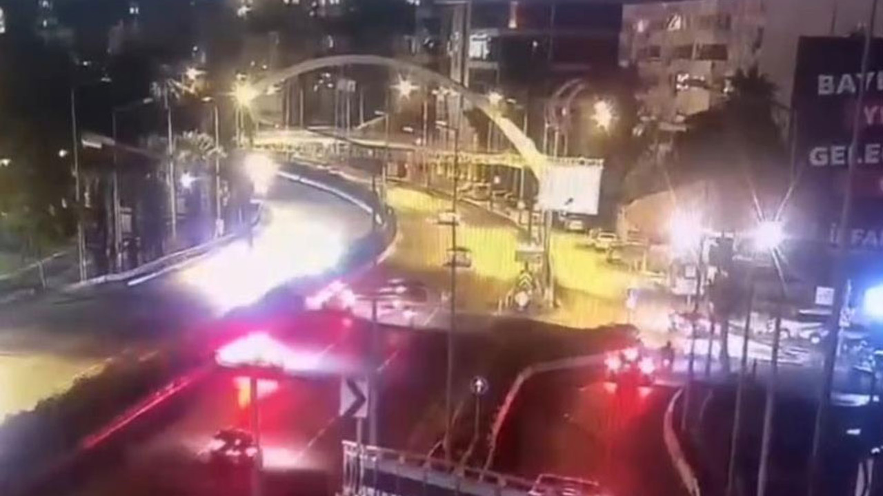 Attığı makas sonunu getirdi! Kaza anı anbean görüntülendi