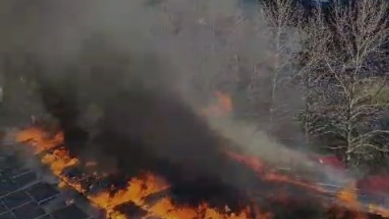 Bingöl’de korkutan yangın! Termal tesis alevlere teslim oldu