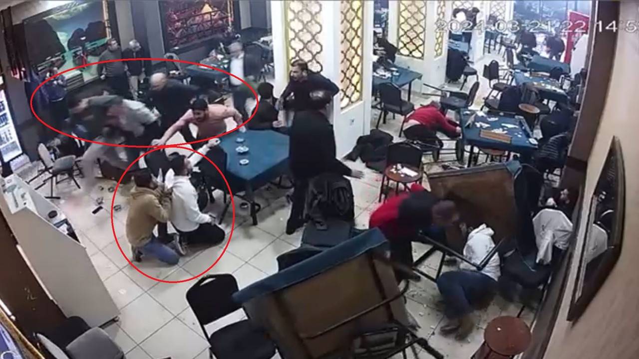 Silahlı çatışma yaşandı, kıraathane savaş alanına döndü!