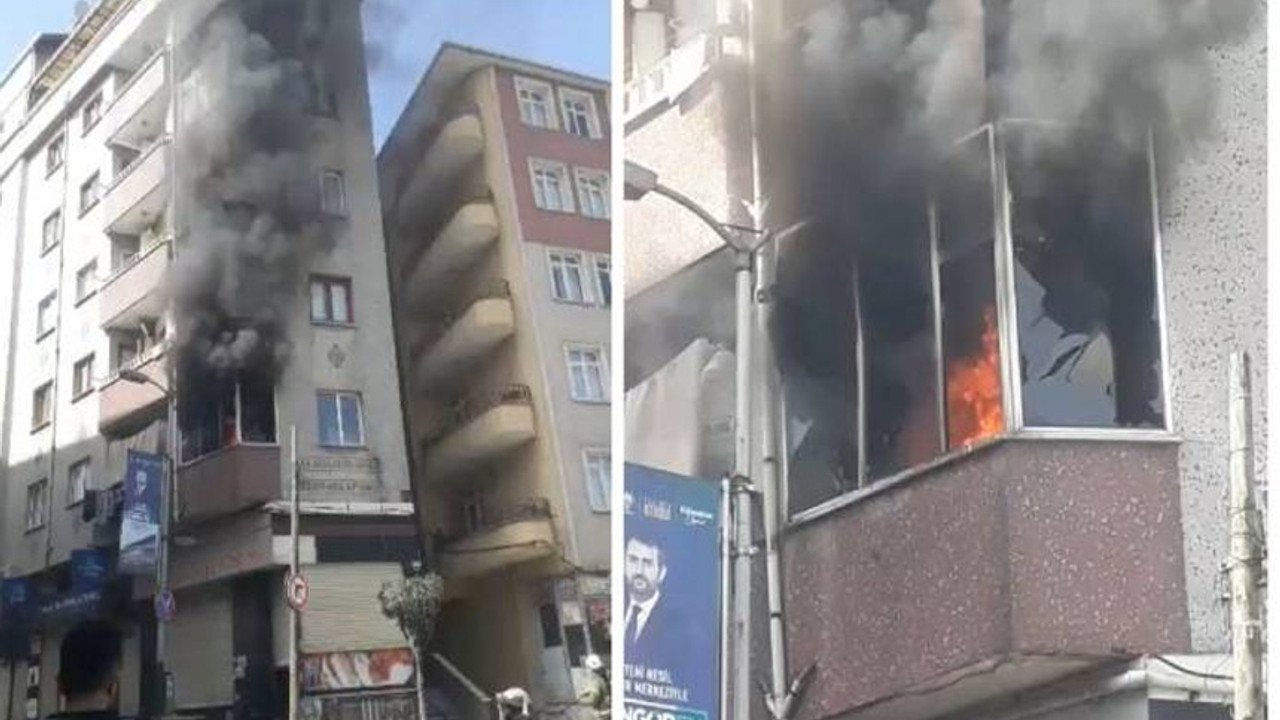 Güngören'de kombi patlaması sonucu yangın çıktı!