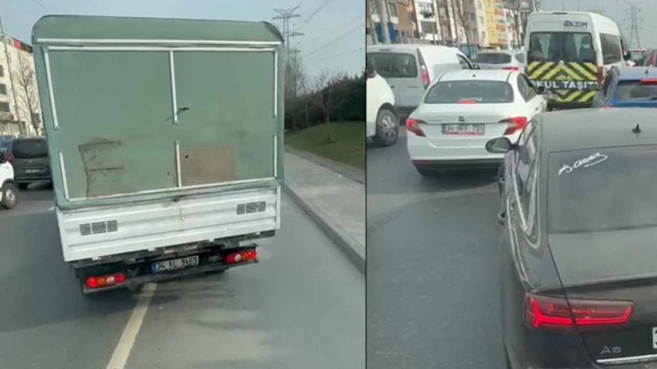 Sorumsuzluğun böylesi! Emniyet şeridini ihlal eden araçlar itfaiyenin geçişine izin vermedi