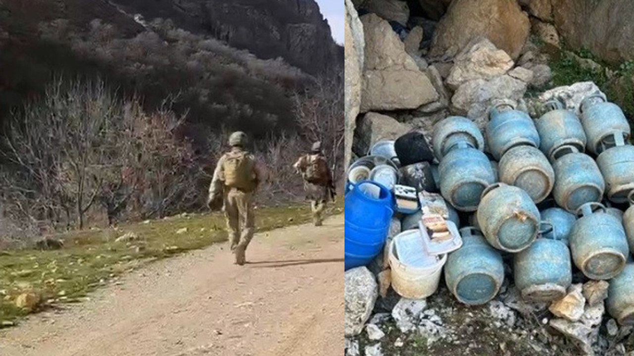 Jandarmadan nokta operasyon! Mühimmat ve yaşam malzemesi ele geçirildi