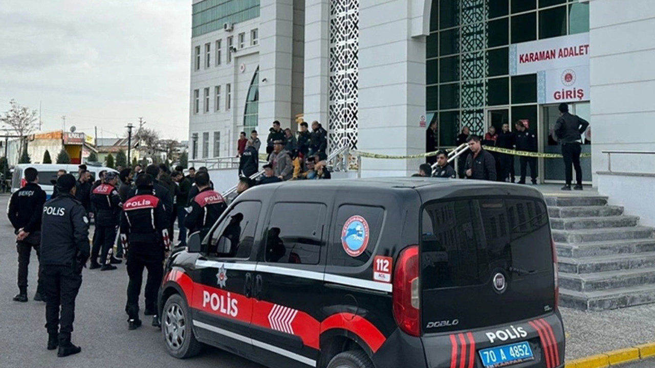 Karaman adliye girişinde silahlı saldırı!