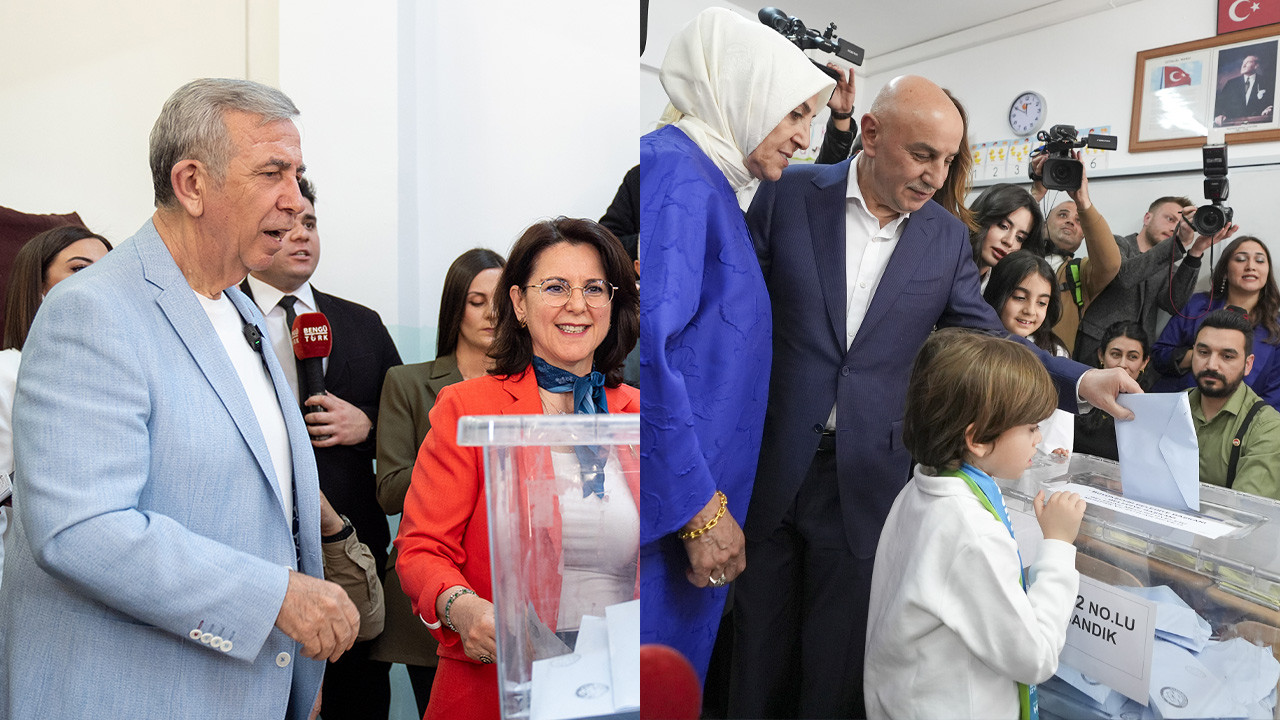 Mansur Yavaş ve Turgut Altınok oylarını kullandı