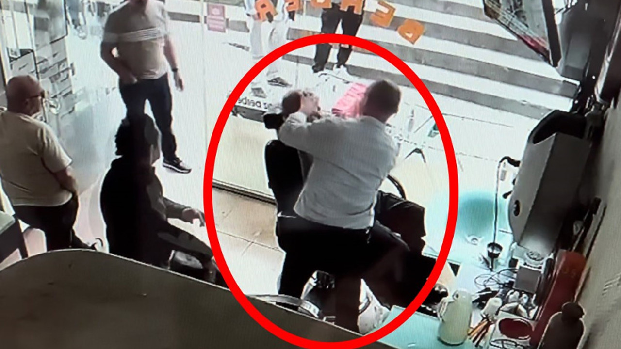 Müşterisinin dili boğazına kaçtı: Kurtardığı müşterinin tıraşına devam etti!
