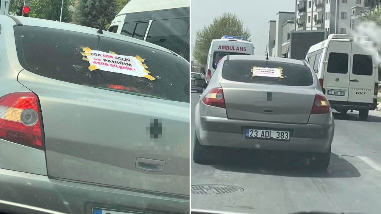 Elazığlı sürücünün maganda kabusu!