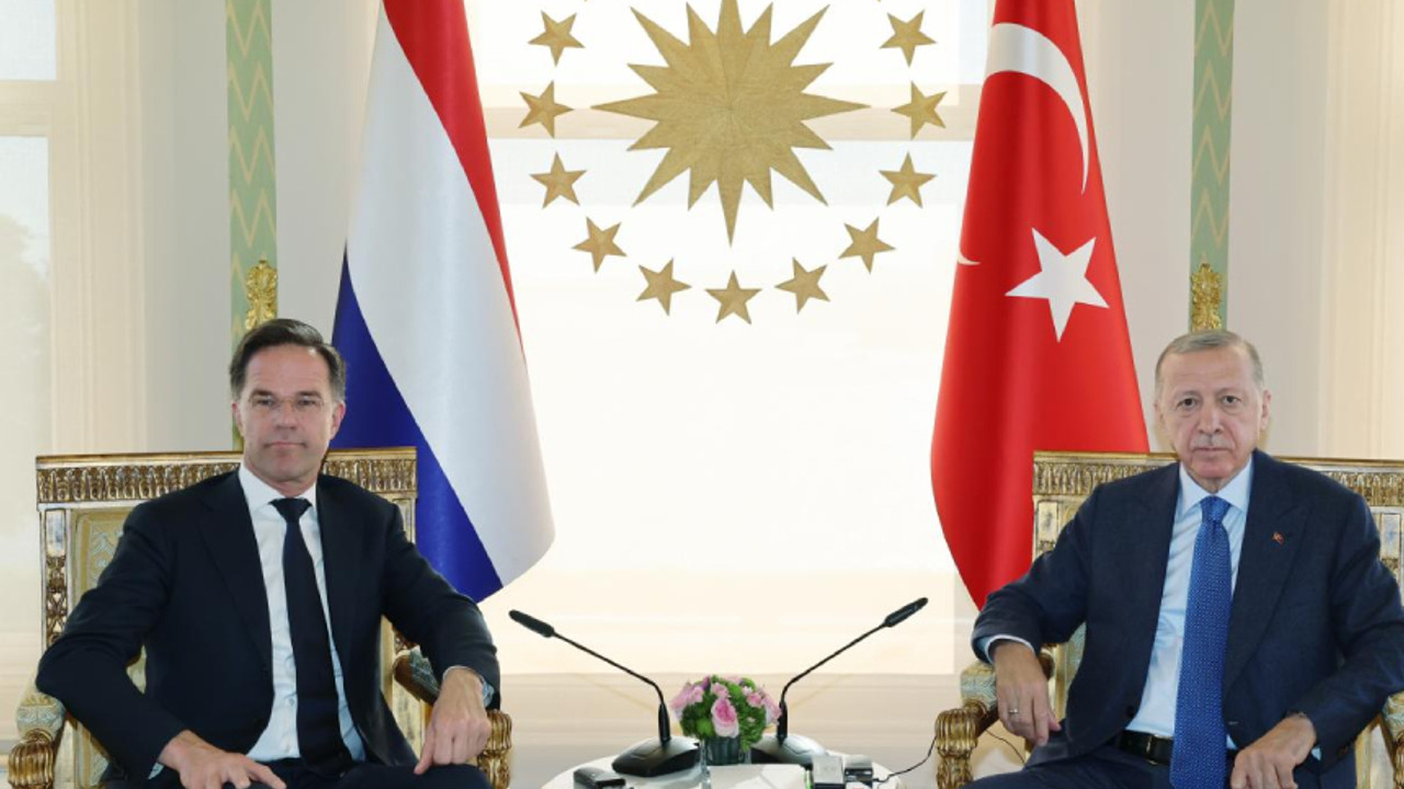 Cumhurbaşkanı Erdoğan Rutte'yi kabul etti