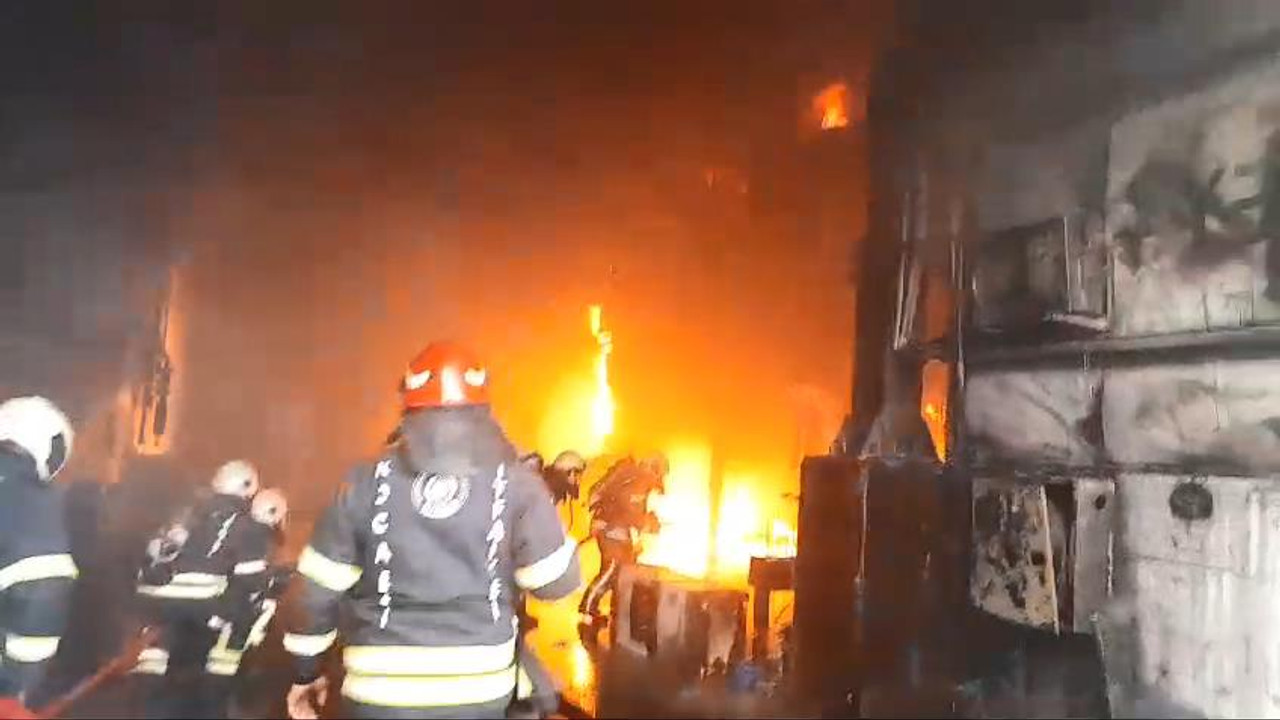 Kocaeli'de korkutan yangın! Çok sayıda ekip sevk edildi