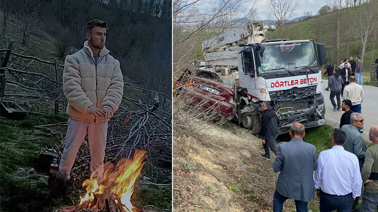 Samsun'da öldüren kaza! Beton pompası aracıyla çarpıştı