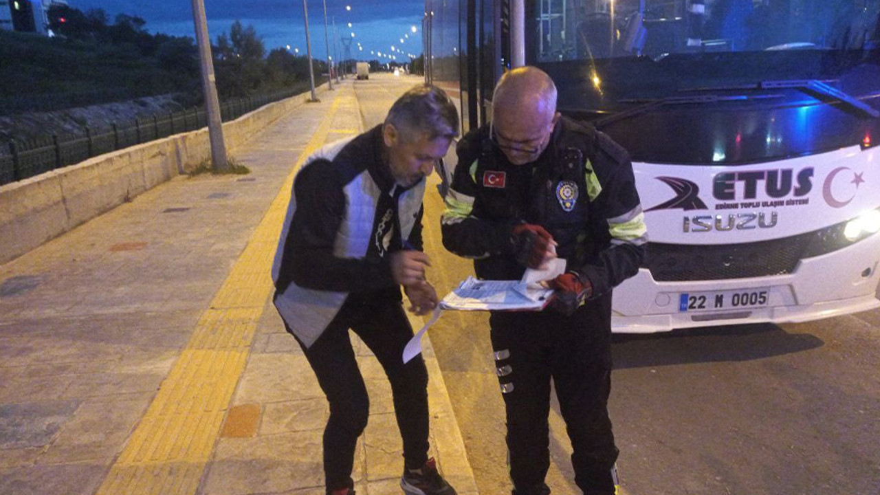 Edirne'de alkollü araç kullandığı belirlenen sürücü: "Ehliyetime el konulması çok iyi oldu"