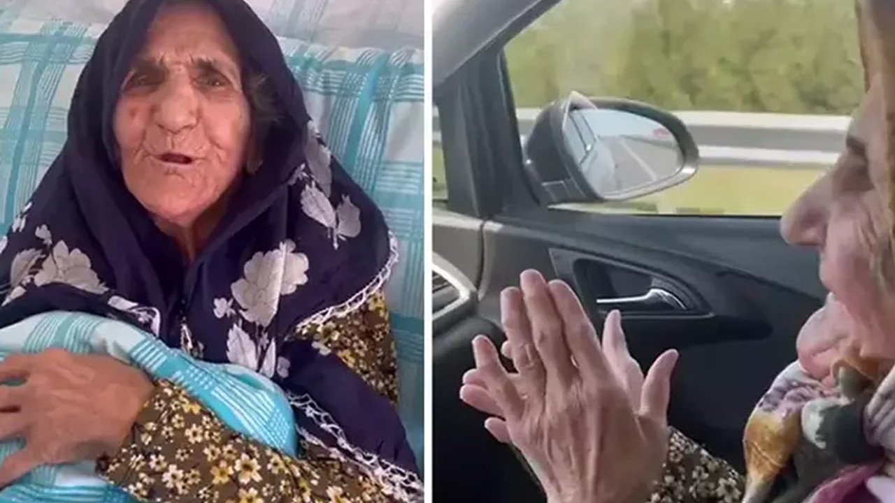 Ardahan'da yürek ısıtın görüntüler! Huzurevindeki kadının şarkı dinleyerek gezme hayali gerçekleştirildi