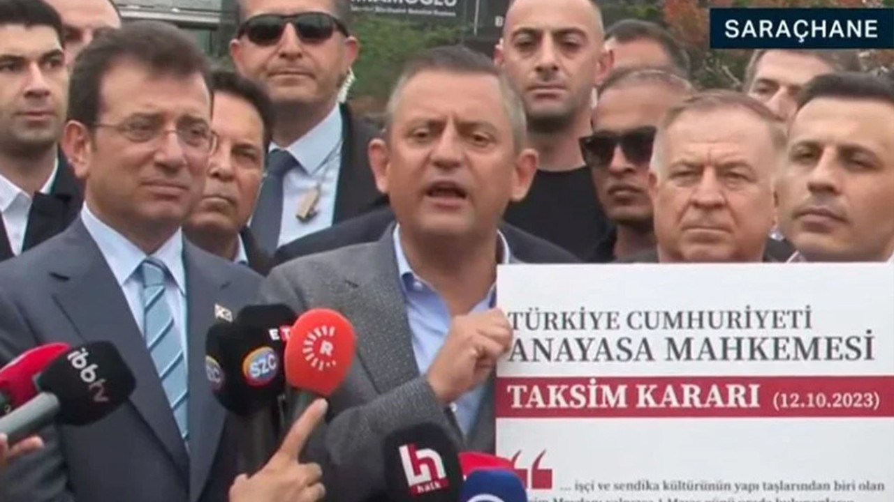 Özgür Özel ve Ekrem İmamoğlu Saraçhane'ye geldi!