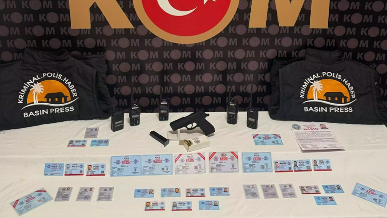 Sahte basın kartı operasyonu!