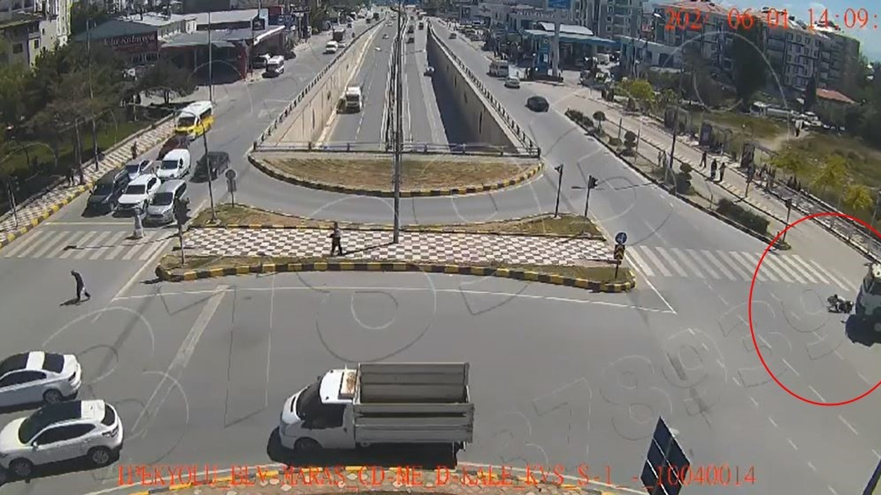 Bisikletli öğretmenin yaşamını yitirdiği korkunç kaza kamerada!
