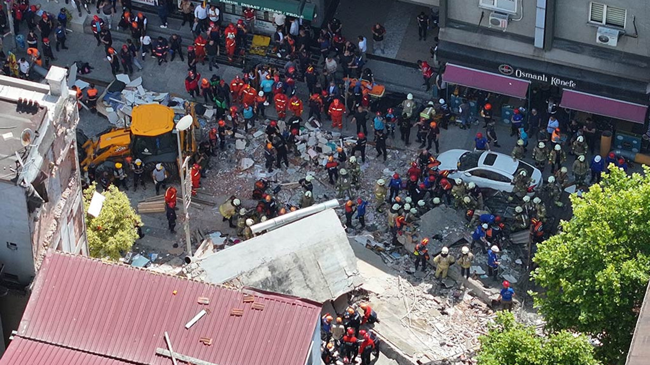 Çöken binaya ilişkin soruşturma başlatıldı