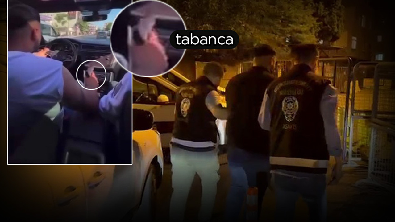 Elinde silahla araç kullandı, serbest bırakıldı