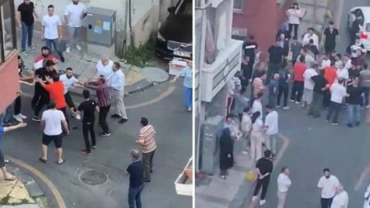 Sokak ortasında yumruklu kavga!