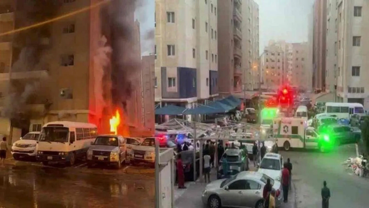 Kuveyt'te binada yangın: 41 ölü, 40 yaralı