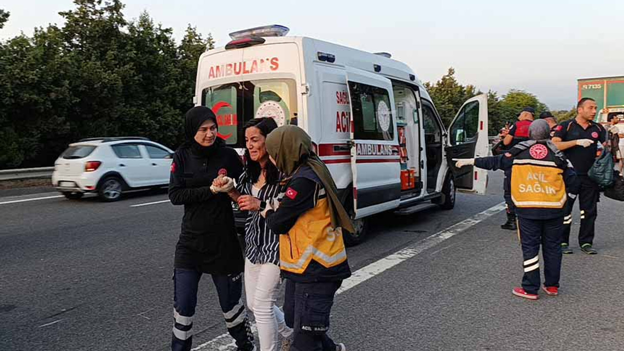 Otoyola düşen piknik tüpü kazaya neden oldu: 1 ölü, 3 yaralı