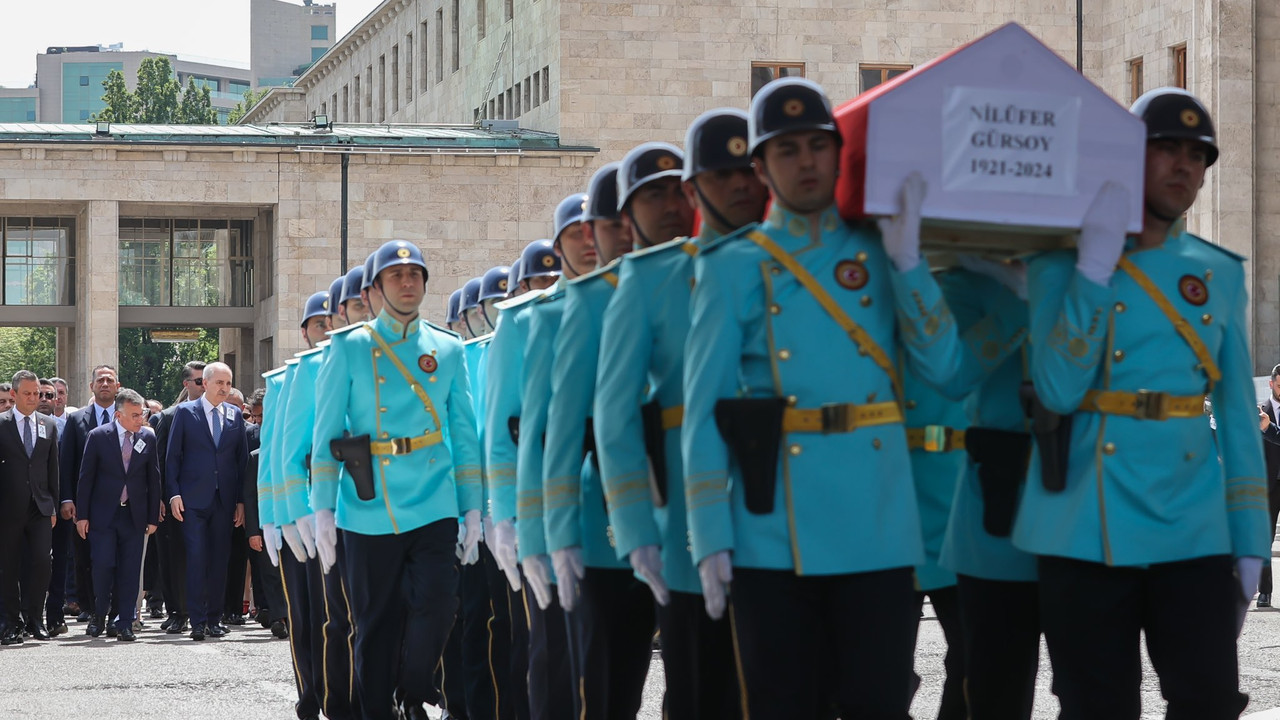 Celal Bayar'ın kızı Nilüfer Gürsoy için TBMM'de cenaze töreni