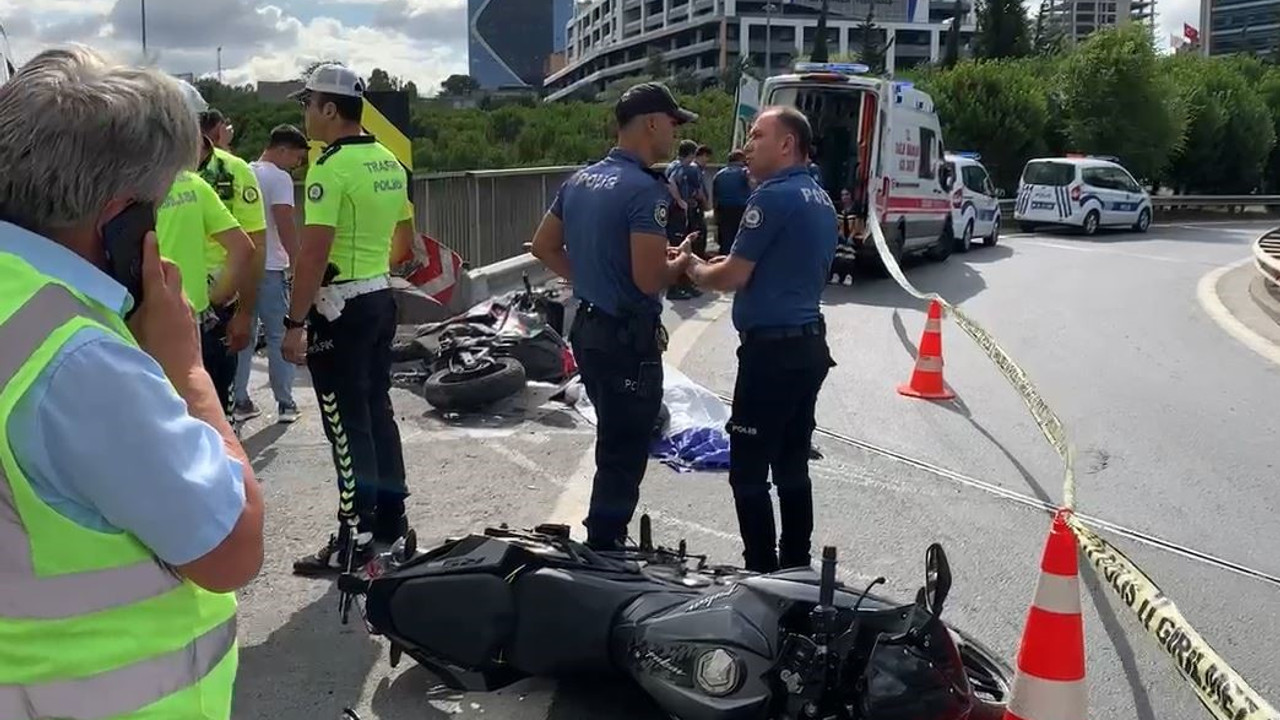 Motosikletiyle kaza yapan polis, hayatını kaybetti